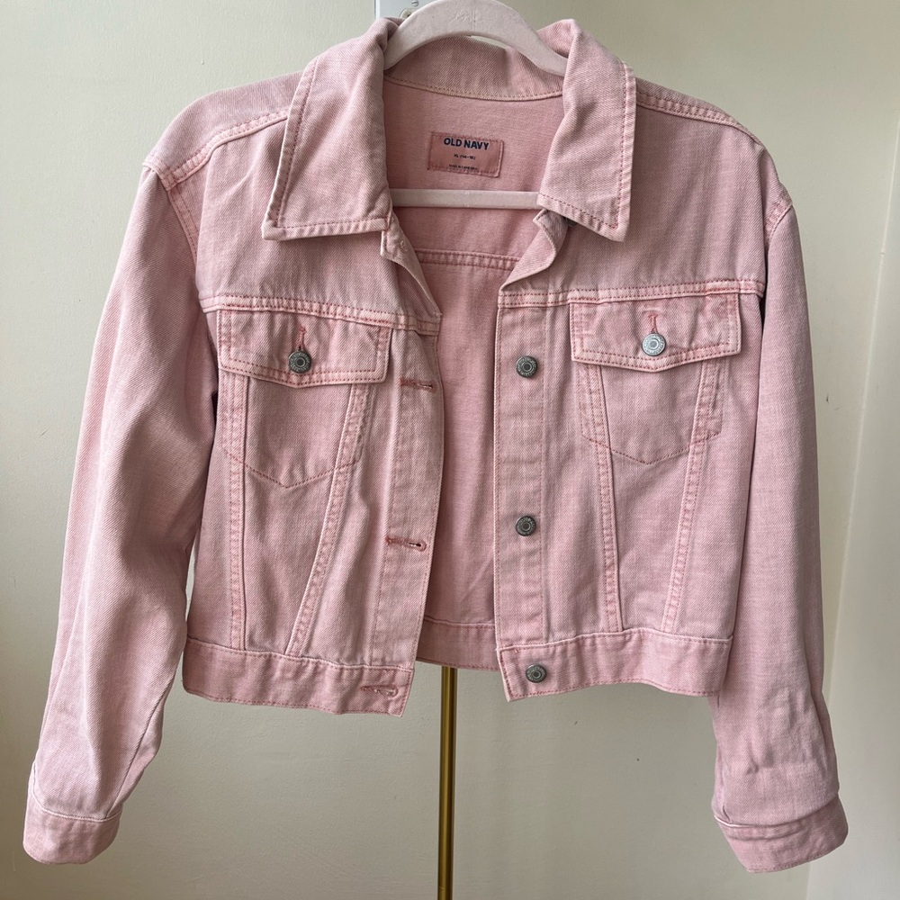 Old Navy Light Pink Denim Jacket
